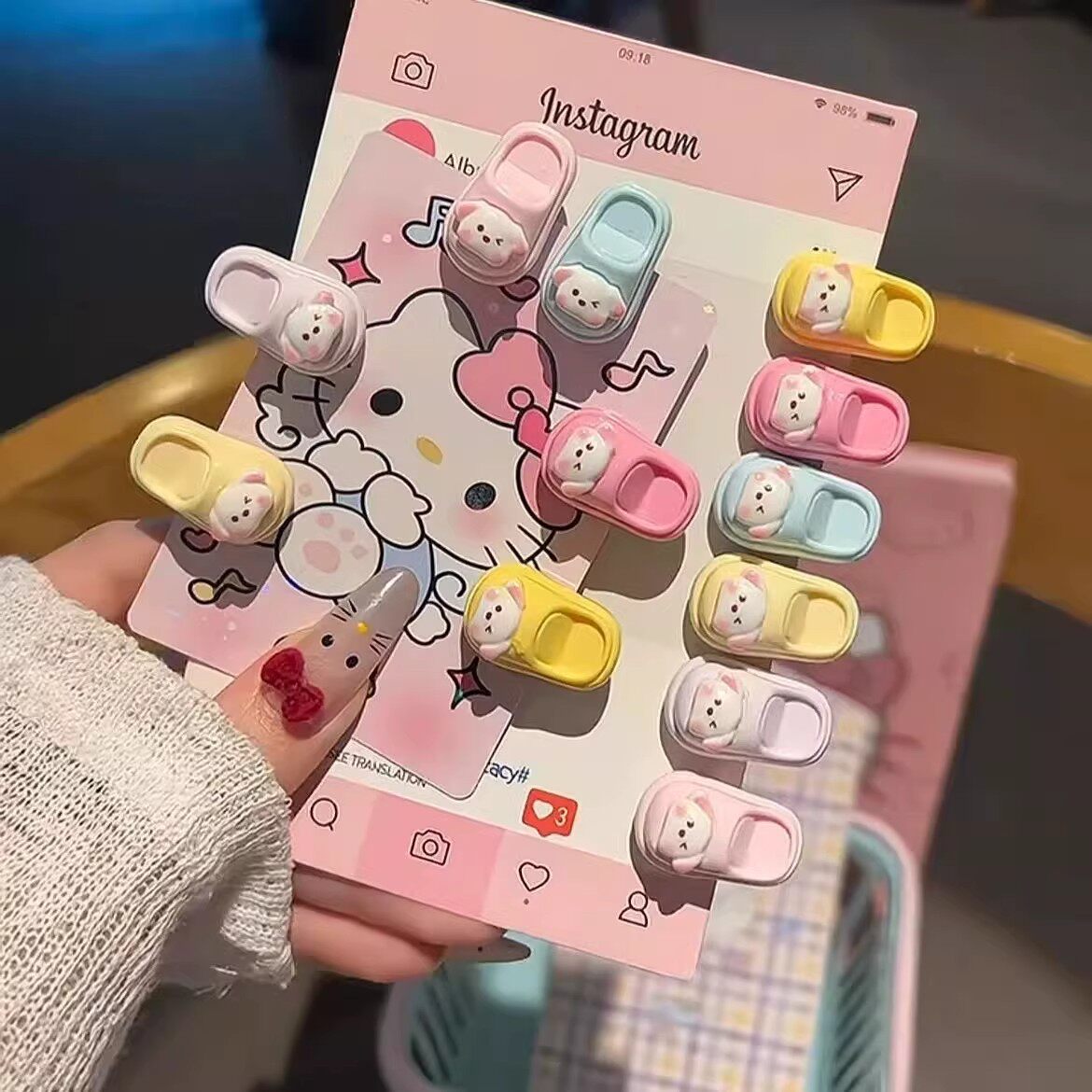 呆萌小拖鞋发夹可爱卡通搞怪发卡少女心学生闺蜜刘海边夹子