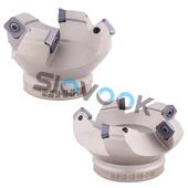 100 数控45度平面倒角面铣刀盘 125mm钢用正反 KM12直径50