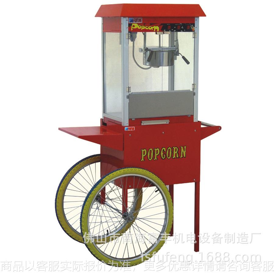 - 爆谷机连手推车 爆玉米 炒花生米 爆米花机