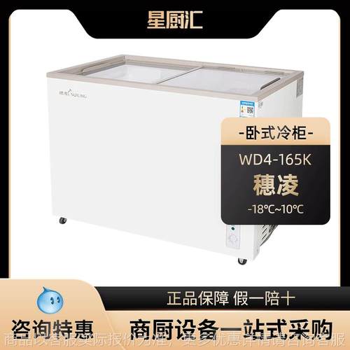 4-165冰柜展示柜卧式单温一室冷冻冷藏转换柜保鲜商用冷柜