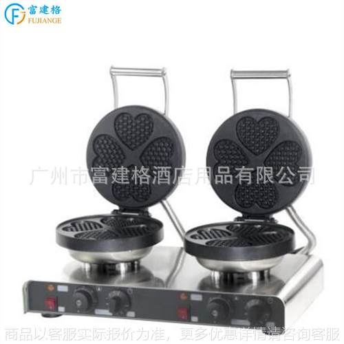 电热双头甜甜圈机华夫炉华夫饼机松饼机商用格子饼机可丽饼机广州