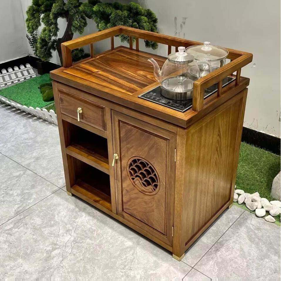胡木茶水柜简约木A餐边新柜中式可移动桃置物柜奥坎小实茶车收纳,商业/办公家具,办公茶水柜,淘宝优惠券,粉丝福利购,淘宝优惠卷