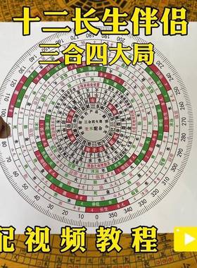 实三四大局十三二长生罗8盘伴侣 合立向伴侣 用摆件1合5CM