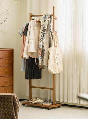 纳简约衣家用卧室挂衣玄关置架落架地立式移动海6788物衣帽架儿童