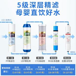 净水通器过滤器滤芯用家用JMJ 净 10PKro膜反渗透五级滤套活性炭装