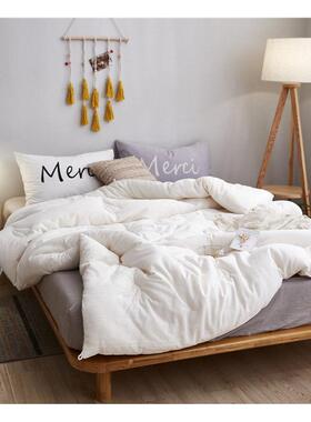 婴儿级被 A类全棉大豆纤子QZY四被季空调被维芯双人春秋冬棉被夏