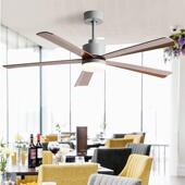 吊扇大风力扇灯商用客厅北欧简约54寸吊灯饭厅带灯扇吊TMZ灯电吊