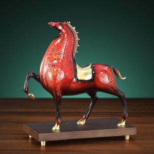 将军马漆马全摆件到成功办公室客马厅玄关大装 铜业 3157饰乔迁开
