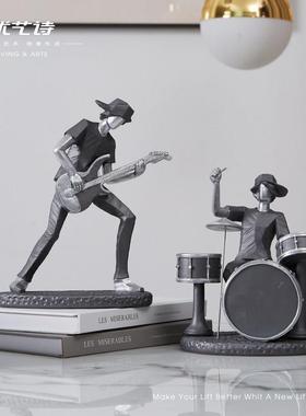 音HB080362乐滚乐队电摇吉他乐器柜家居装饰品摆件电视柜酒玄架子