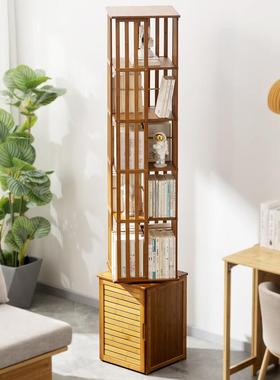 3缝60旋度转书架夹书柜省空间童落地绘本68264架简约家用学生儿置