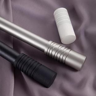 SGZ28时光柱罗马杆帘杆卧室客窗厅纯色简约窗帘杆轨道制单杆定