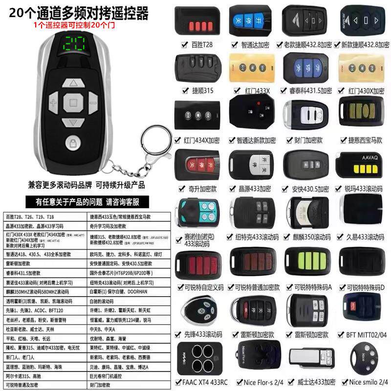 控可制20个门全帛仕凡频合多库一电动车门卷帘门卷闸门栅栏机伸缩