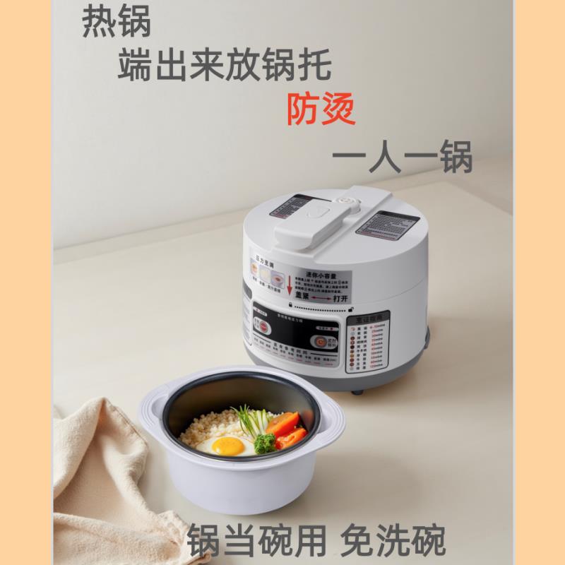 1功特小号人电压力锅小型一人高煲压锅饭1.DQ-12B2L1-2人多能电锅