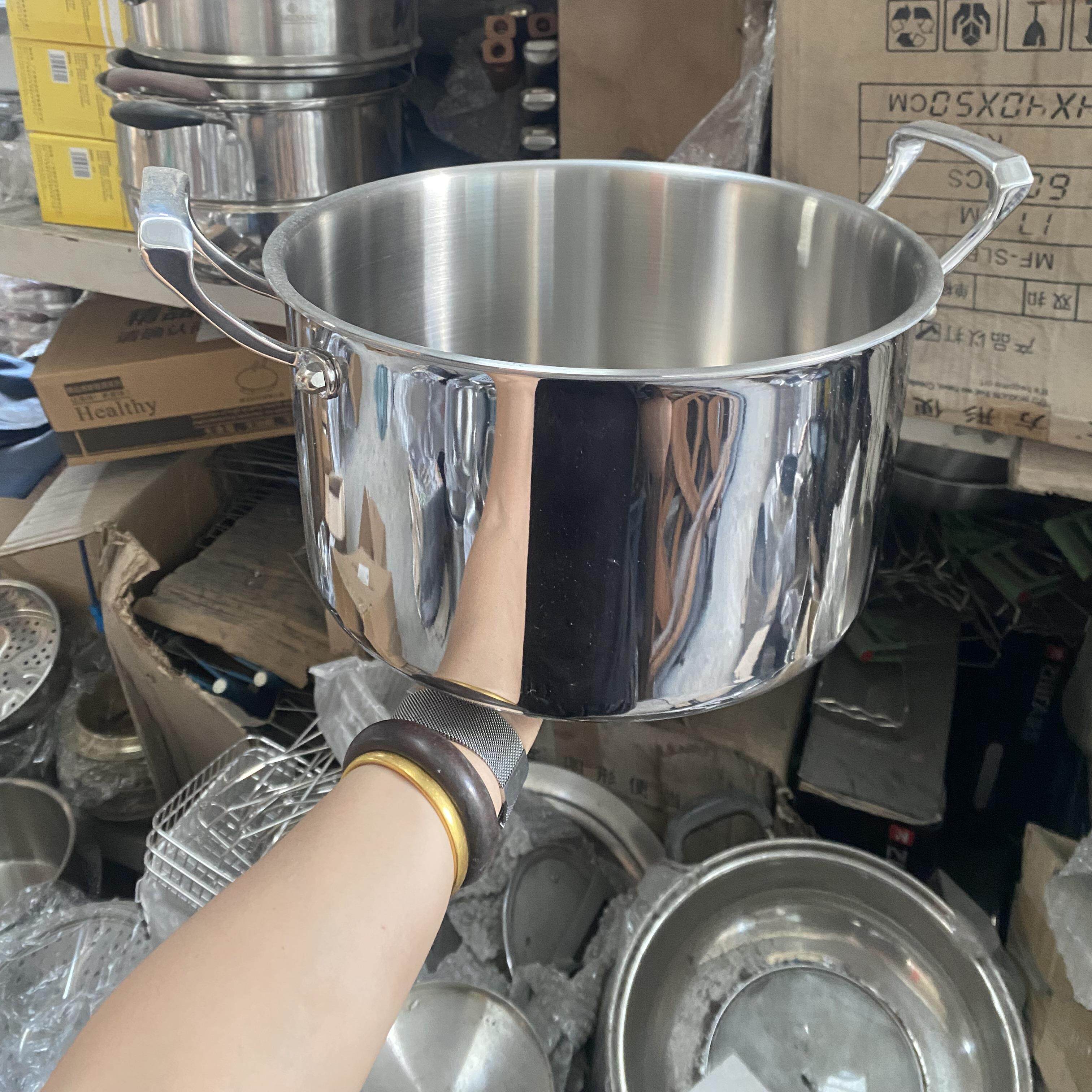 30/316工三不层4钢【汤锅奶锅蒸锅】一体钢厂瑕疵锈钢