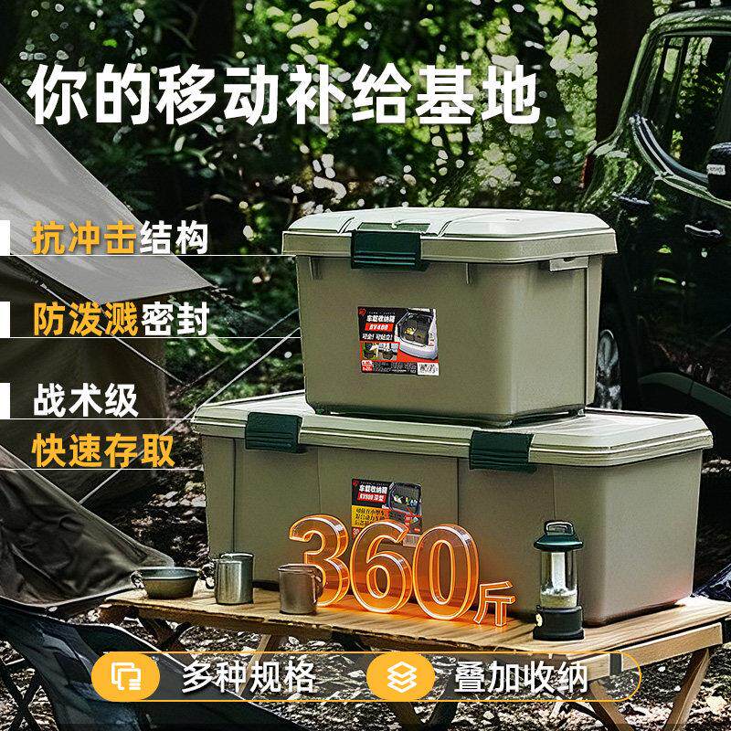 IRI箱车载后备收纳箱车汽车户外钓鱼RV600整理箱储物工具箱汽用品