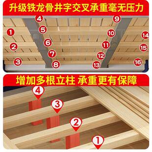 上下床双层床实子木小户型多功能高低全床两层上下儿23618童铺母
