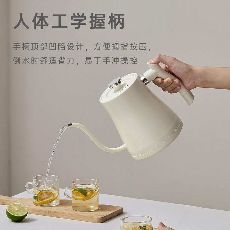 31嘴钢6不锈温防干烧电热水壶家用智能恒1000W大功率WN-144长咖啡