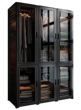 折叠免安装5衣一体式卧室家用出50150租房用2儿02新款简易童收柜