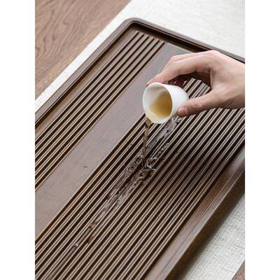 高端重竹茶茶盘海办公室茶几小202PTF5新型胶木几茶户排水无障碍