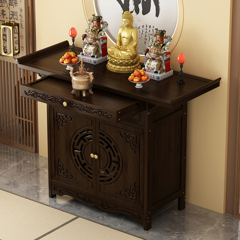 佛龛新中式立柜财神爷柜供桌家用香案佛台神台观音菩萨香火供奉台