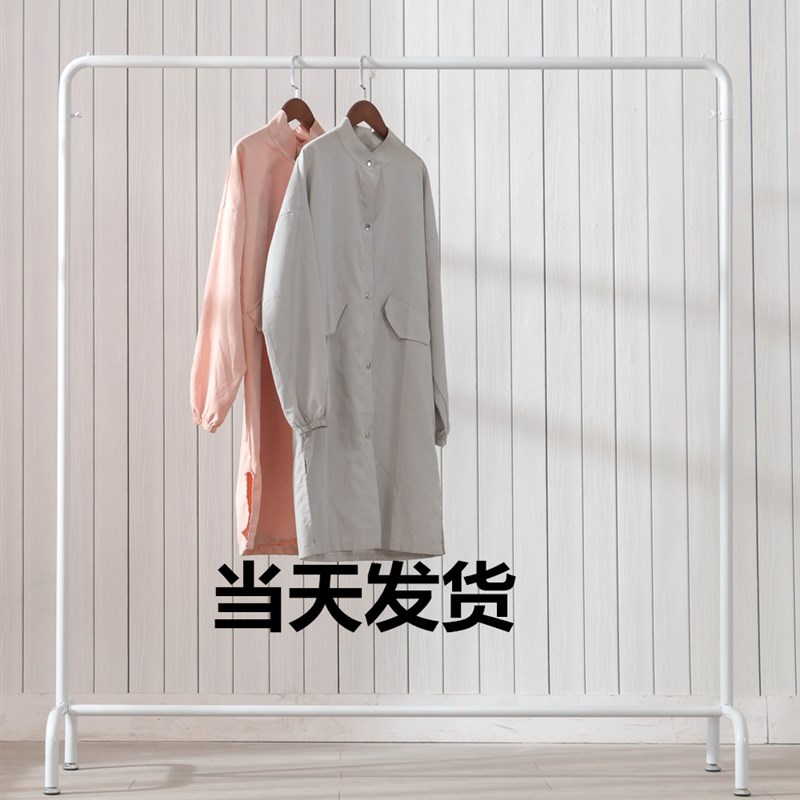 速发服装店展示架婚纱男服装店架衣架落地式白色货挂龙门架商场架