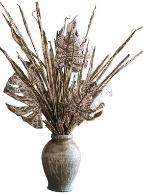 速发工艺花干燥叶片件厅干花装饰摆客复古插花枯叶造景花艺