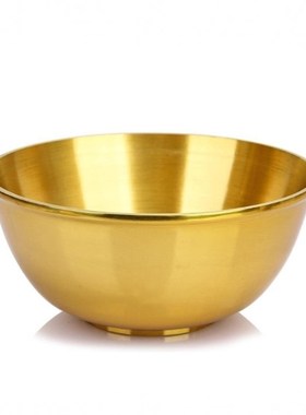 速发纯铜加厚铜碗供件家用餐水套餐铜筷子勺子金饭碗聚财碗摆具碗