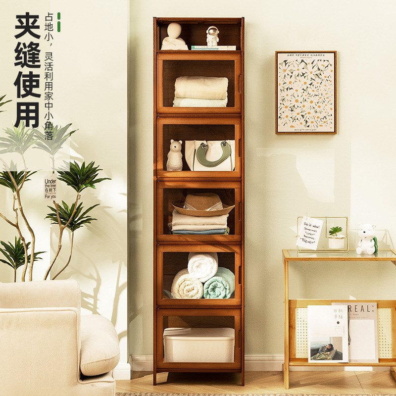 速发家庭收纳柜子储物柜置物柜多层带柜门卧室家用展示柜起批