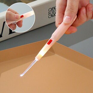 速发掏器儿童挖耳勺发光耳勺软头胶头硅胶挖耳勺软硅硅胶发亮带灯