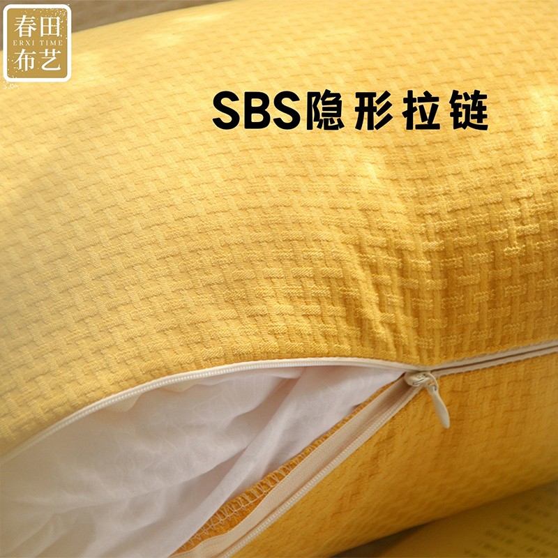速发靠形亚麻抱枕客垫沙发方厅床头靠枕椅子靠背抱枕套不含芯