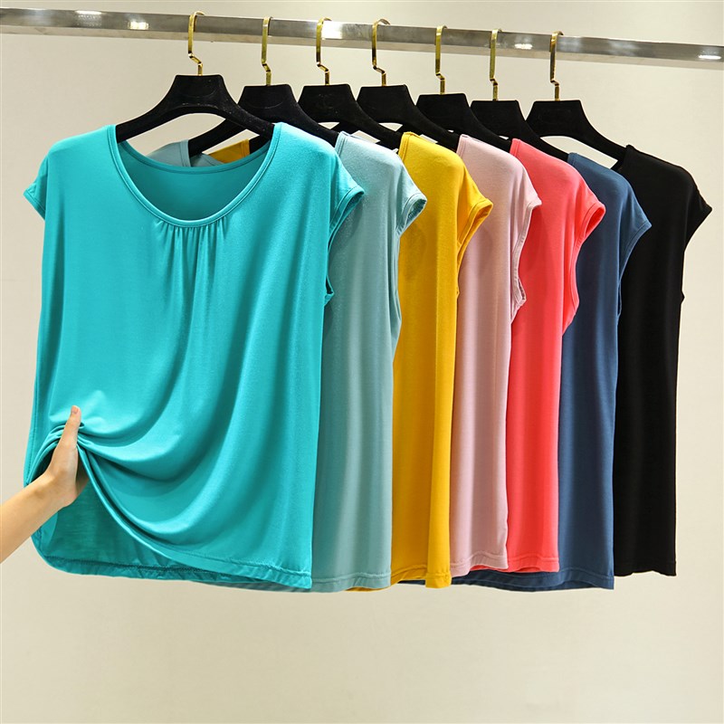 速发外穿吊带背心夏上码宽松打底衫尔代莫T恤遮肚内搭无袖大衣