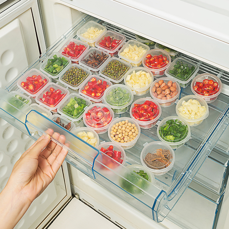 速发小迷子级葱花箱蒜分装盒百香果密封罐冰姜冷冻神器盒你保鲜盒