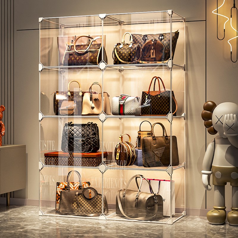 速发柜纳神器家用存放衣纳透明展示收专门装小的收柜盒置物架