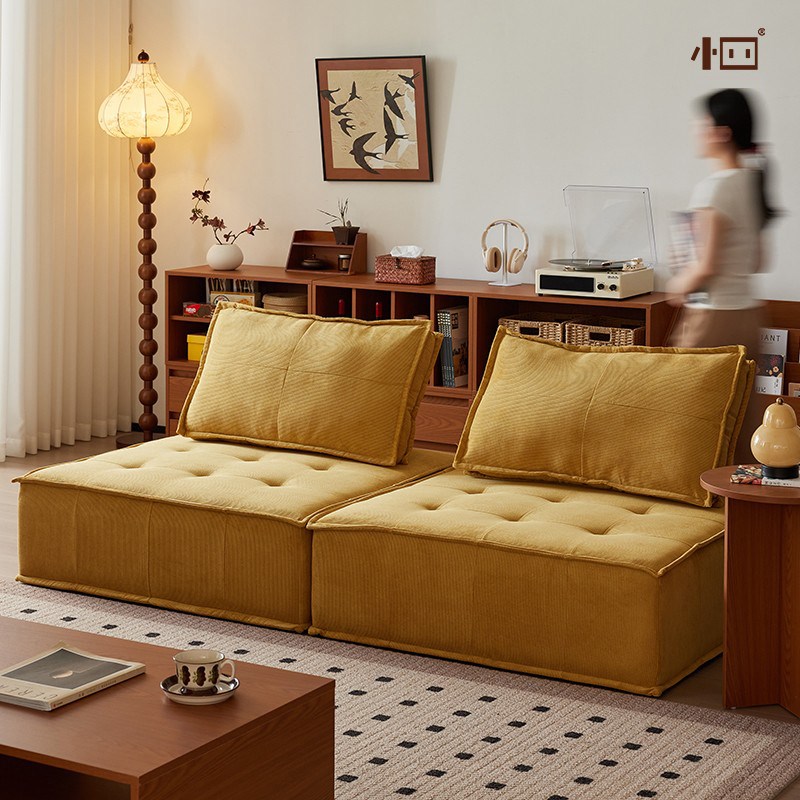 速发沙发小户型布艺模块组沙发客厅埃蒙皮家用特沙发