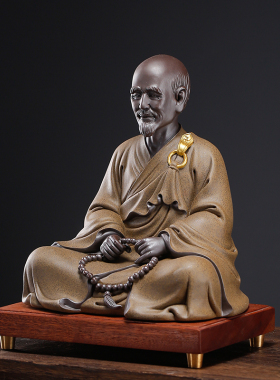 速发 陶瓷摆件弘一法师陶瓷工艺品 办公室客厅桌面家居饰品