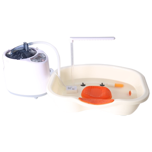 平躺洗头神器泡头盆水循环加热头疗养发盆卧床专用蒸汽熏蒸恒温仪