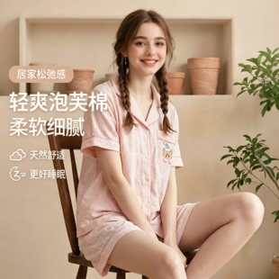 CK夏季新款睡衣套装夏季居家必备