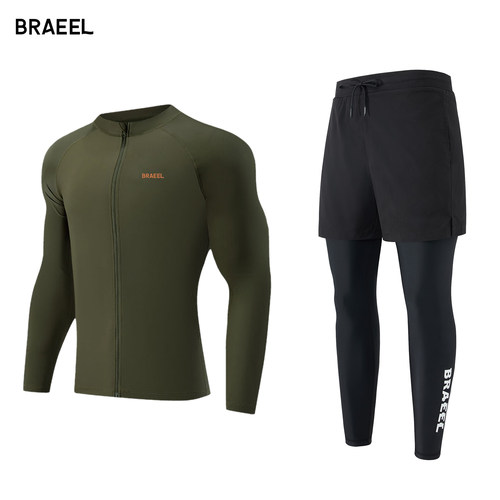 BRAEEL男大码防晒速干潜水服