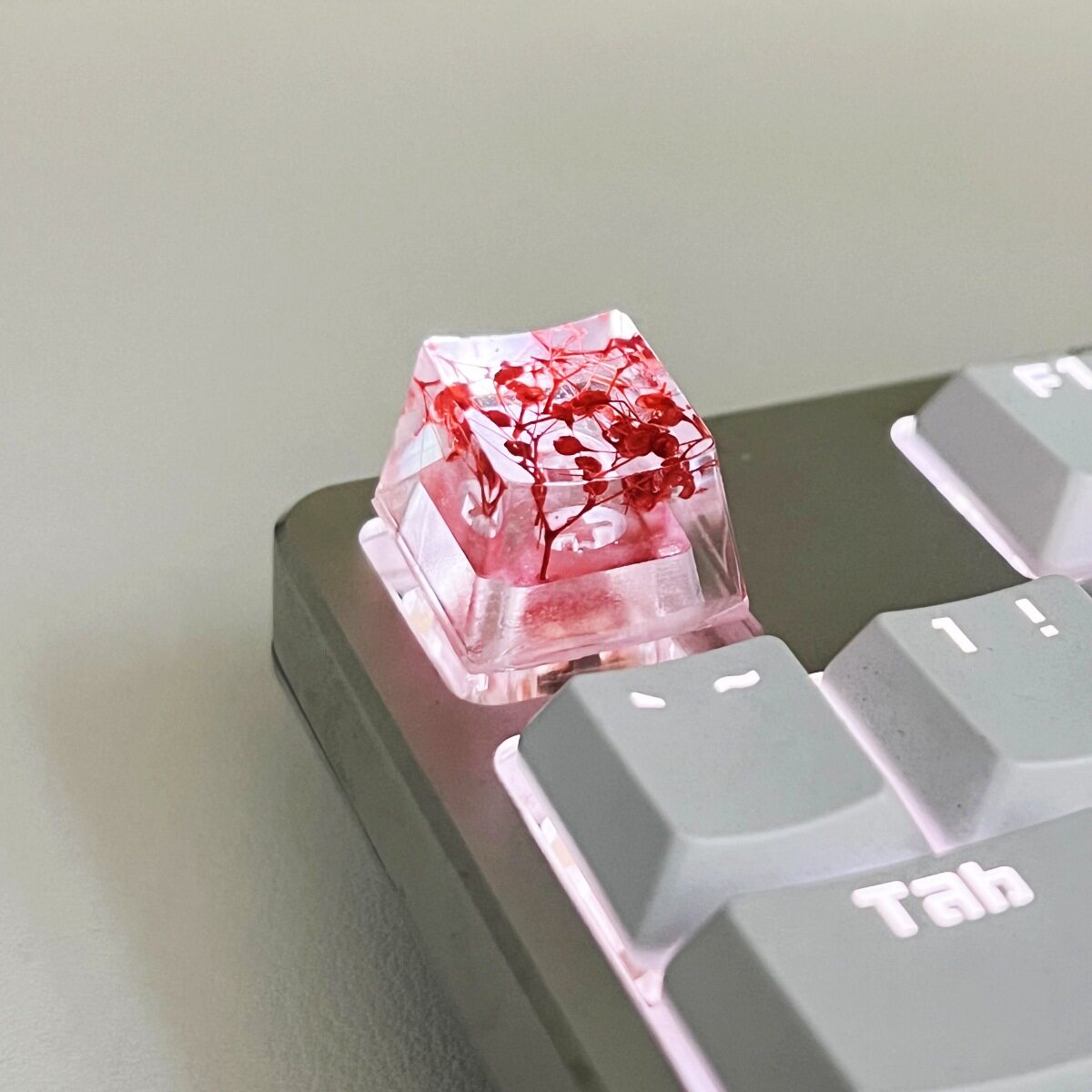 键帽鲜花小满天星机械键盘键帽