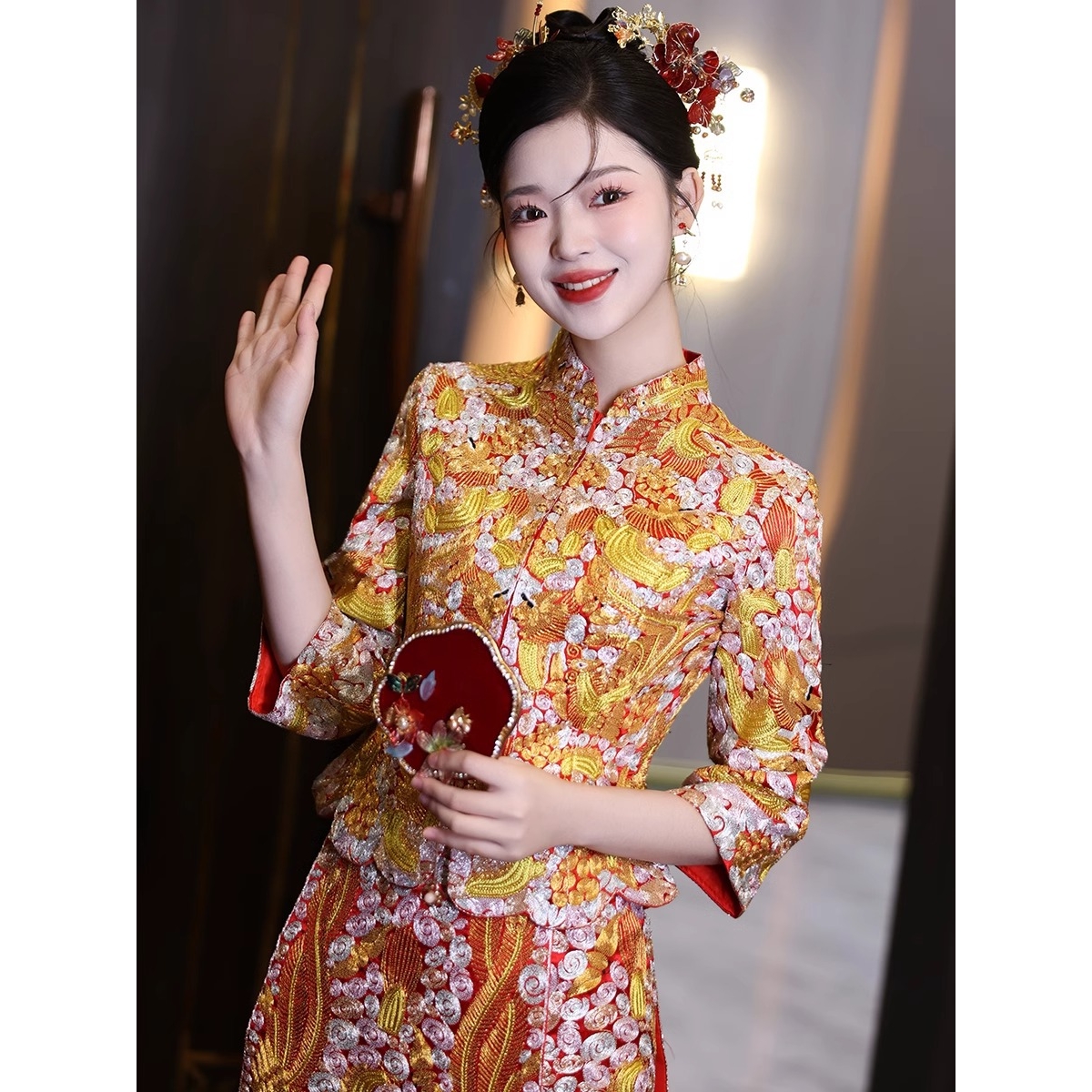 日本品质龙凤褂嫁衣婚服2025新款秀禾服婚礼服中式敬酒服褂皇显瘦