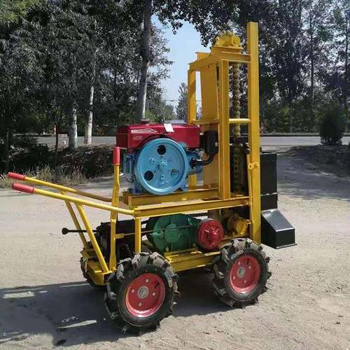 自走式柴油打夯机链式夯土机手扶行走马力大夯实地面厂家直销