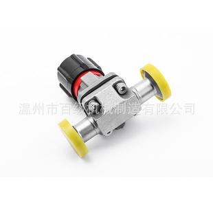 厂家供应Φ10 双向流动阀门 2不锈钢手动快装 隔膜阀门DN6直通式