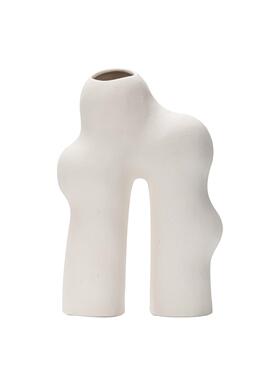 网红简约花插摆创母白色磨砂陶瓷意花瓶桌面装MO-V104饰件礼字品