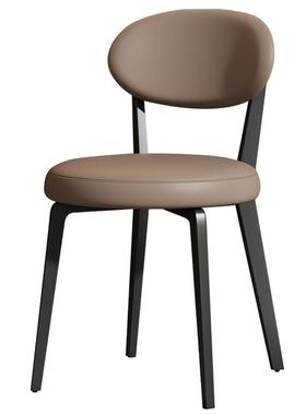 式奶油风餐椅21149法简轻奢网红设计师餐桌椅家用网红复奶油风古