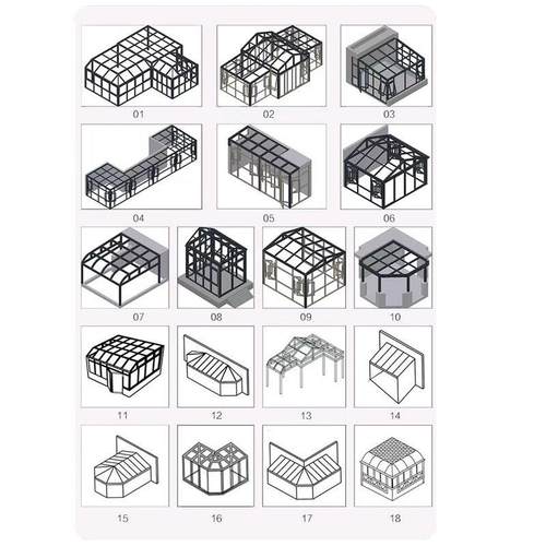 阳光房别墅断桥门窗音系统窗厂家断桥门阳台钢化玻璃隔门平封开窗