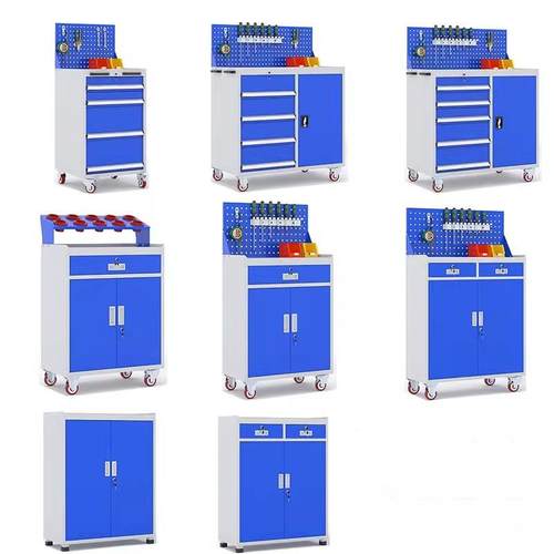 加厚重型五金工具柜铁皮柜车间多功能工厂汽修双开门抽屉式收纳柜