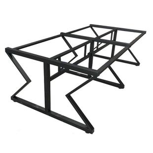 办公桌腿支架铁架脚议桌脚作台支撑会腿定可制金属加厚铁工脚架