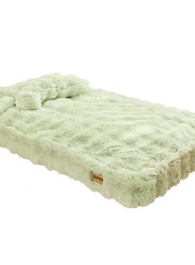 宠a1942秋冬季物狗窝保全可拆洗沙发狗暖带枕头毛床毯垫猫窝四季