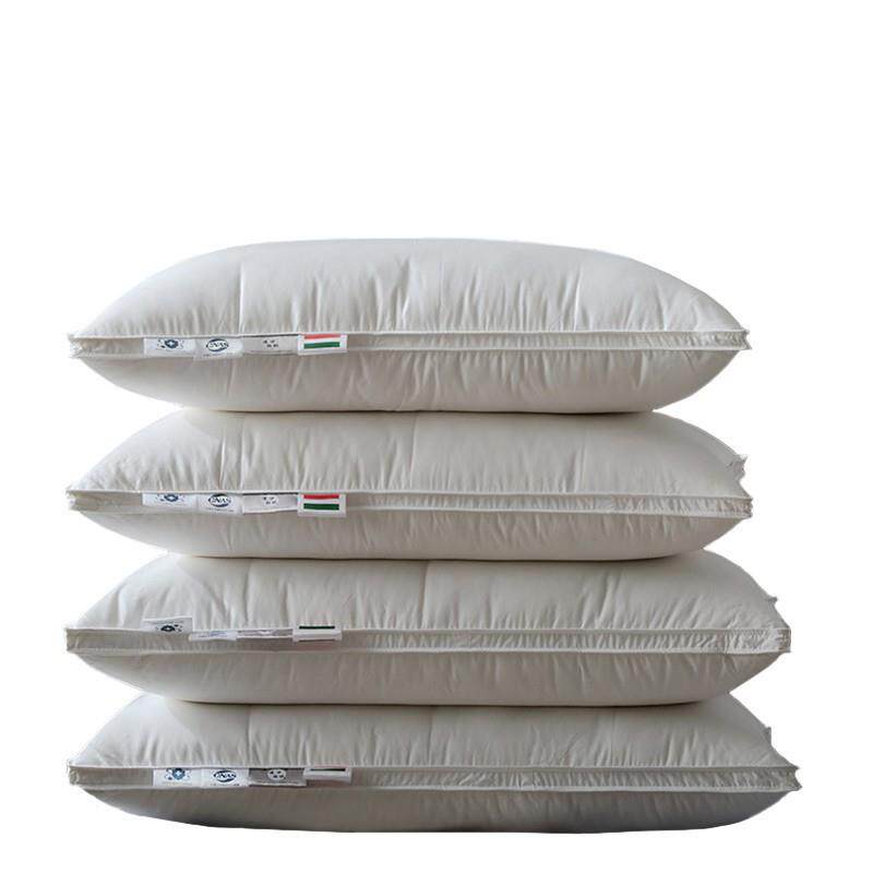 20支全棉贡缎羽绒枕芯95白鹅绒枕48x74cm家用枕酒店枕民宿单人枕