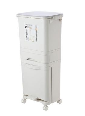 家用双层厨房垃圾容桶大量yc102006干分湿离夹缝落地脚踏带盖式垃